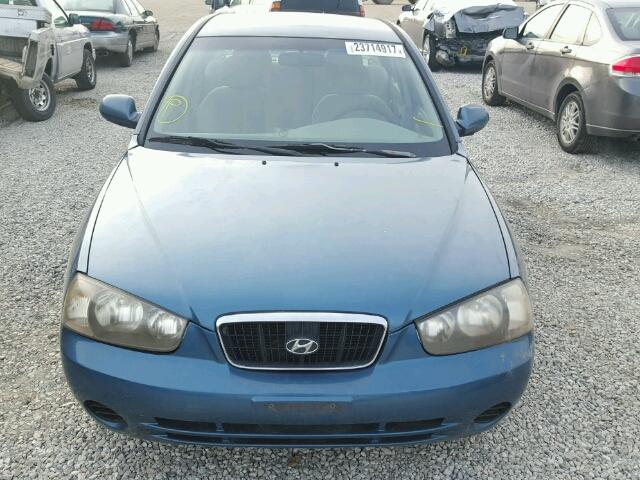 KMHDN45D43U538005 - 2003 HYUNDAI ELANTRA GL GREEN photo 9