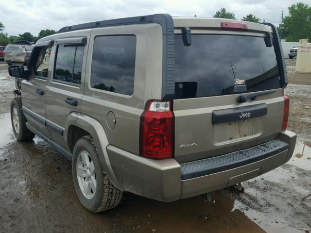 1J8HG48N66C104725 - 2006 JEEP COMMANDER TAN photo 3