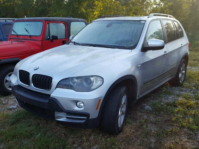 5UXFE43509L265134 - 2009 BMW X5 SILVER photo 2