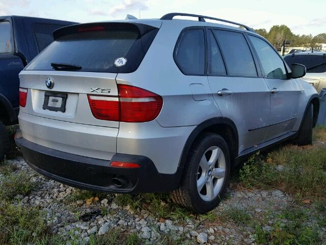 5UXFE43509L265134 - 2009 BMW X5 SILVER photo 4