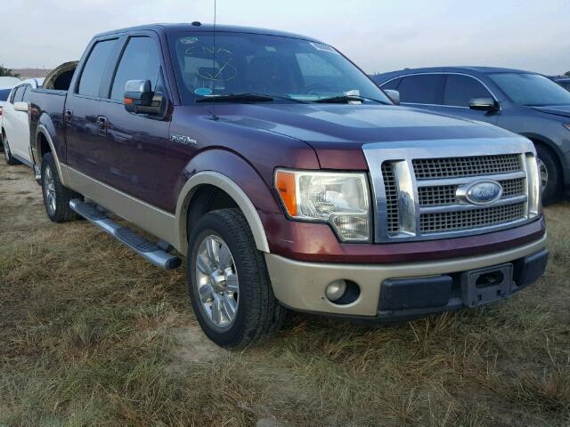 1FTPW12V29FA68161 - 2009 FORD F150 RED photo 1