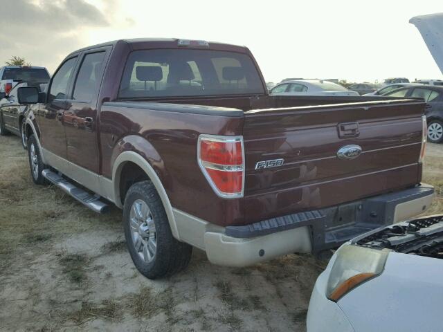 1FTPW12V29FA68161 - 2009 FORD F150 RED photo 3