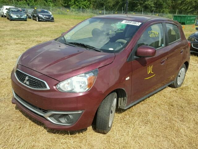 ML32A3HJ1HH007740 - 2017 MITSUBISHI MIRAGE MAROON photo 2