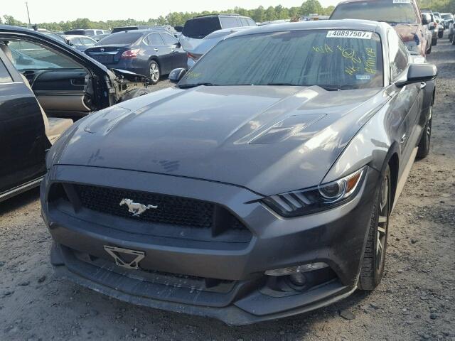 1FA6P8CF7G5283777 - 2016 FORD MUSTANG GT GRAY photo 2