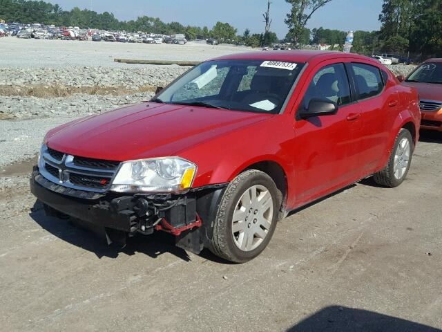 1C3CDZAG6DN750677 - 2013 DODGE AVENGER SE BLUE photo 2