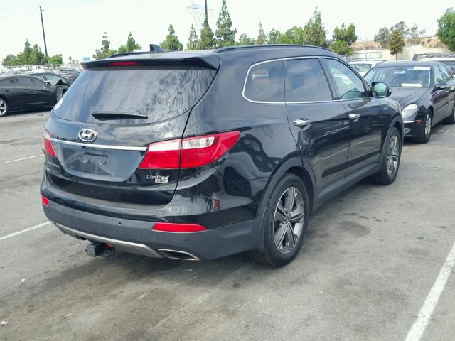 KM8SRDHF6EU047205 - 2014 HYUNDAI SANTA FE L BLACK photo 4