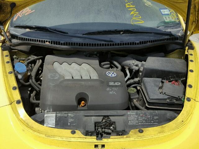 3VWCK21C71M441650 - 2001 VOLKSWAGEN NEW BEETLE ყვითელი ფოტო 7