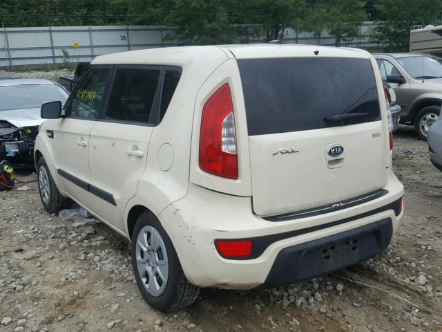 KNDJT2A57C7429925 - 2012 KIA SOUL CREAM photo 3