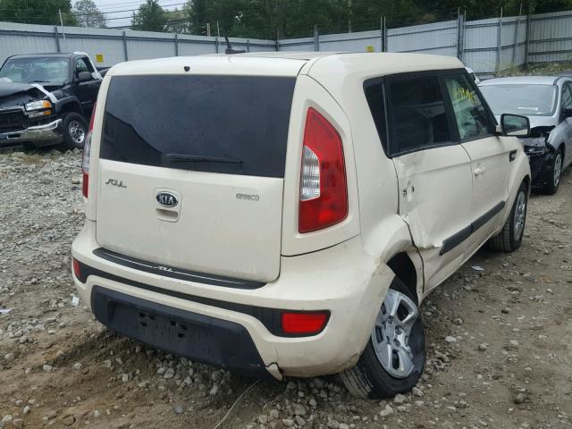 KNDJT2A57C7429925 - 2012 KIA SOUL CREAM photo 4