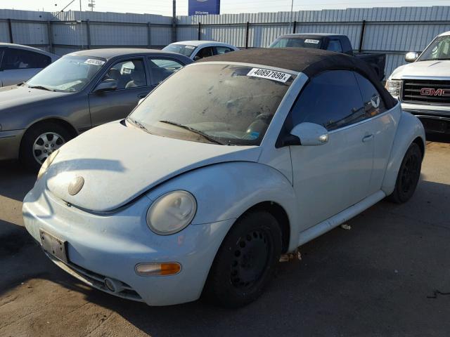 3VWCK21Y73M326187 - 2003 VOLKSWAGEN NEW BEETLE 青绿色 照片 2