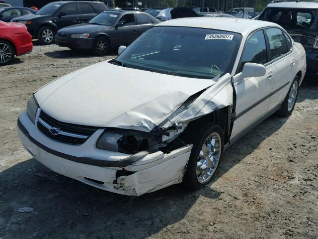 2G1WF52E739360576 - 2003 CHEVROLET IMPALA WHITE photo 2