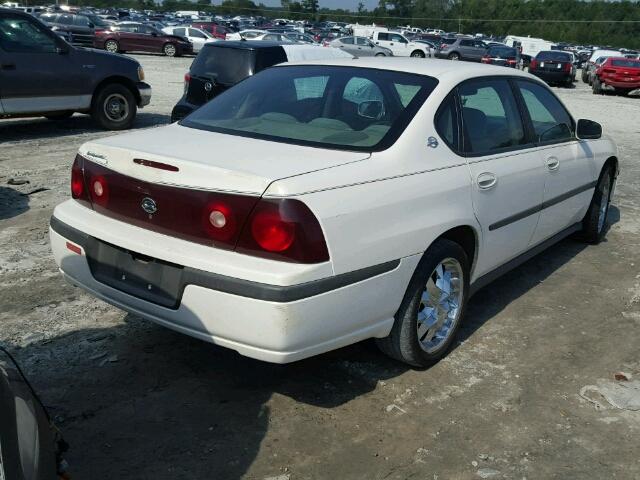 2G1WF52E739360576 - 2003 CHEVROLET IMPALA WHITE photo 4