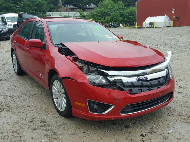 3FADP0L34CR356691 - 2012 FORD FUSION HYB RED photo 1