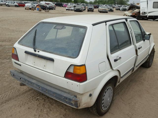 1VWFA0172GV000269 - 1986 VOLKSWAGEN GOLF CUSTO WHITE photo 4