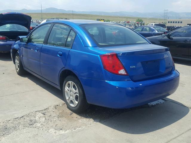 1G8AJ52F24Z196311 - 2004 SATURN ION LEVEL BLUE photo 3
