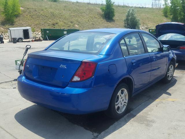 1G8AJ52F24Z196311 - 2004 SATURN ION LEVEL BLUE photo 4
