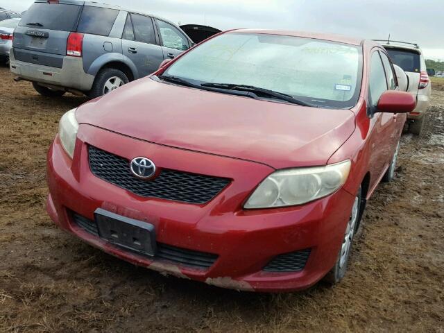 1NXBU40E49Z057867 - 2009 TOYOTA COROLLA RED photo 2