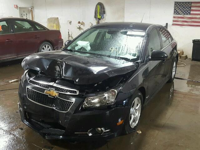 1G1PF5SC5C7338998 - 2012 CHEVROLET CRUZE BLACK photo 2