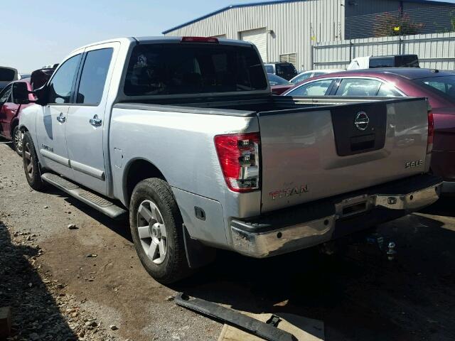 1N6BA07A65N552470 - 2005 NISSAN TITAN XE SILVER photo 3