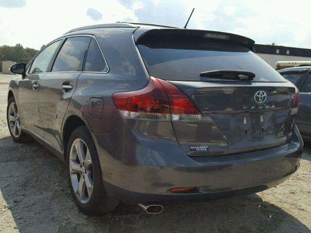 4T3ZK3BB3DU062303 - 2013 TOYOTA VENZA GRAY photo 3