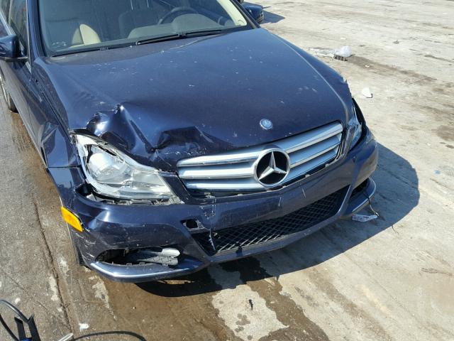 WDDGF4HB4DR242193 - 2013 MERCEDES-BENZ C 250 BLUE photo 9