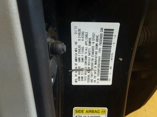 19UUA8F56DA008444 - 2013 ACURA TL TECH BLACK photo 10