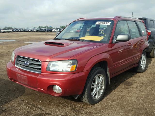 JF1SG69655H726630 - 2005 SUBARU FORESTER 2 RED photo 2