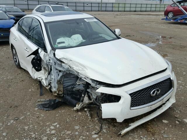 JN1BV7AP9FM356210 - 2015 INFINITI Q50 WHITE photo 1