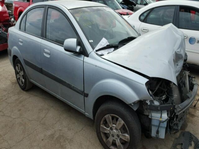 KNADE123876248677 - 2007 KIA RIO BASE BLUE photo 1