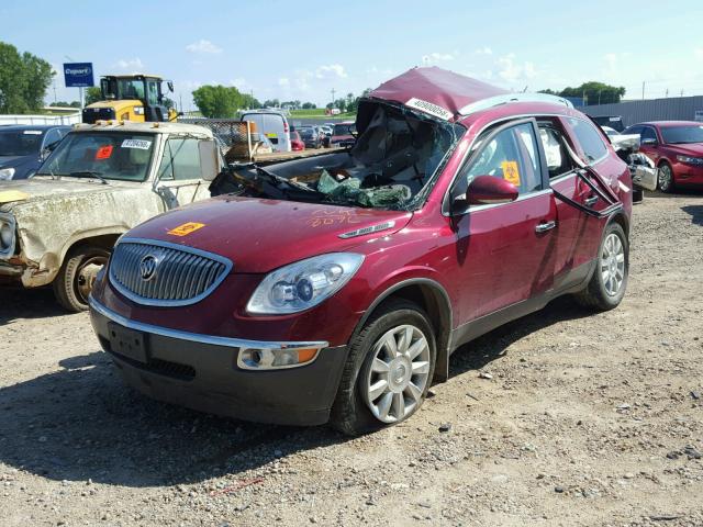 5GAKVCED8BJ318096 - 2011 BUICK ENCLAVE CX MAROON photo 2