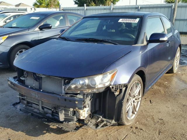 JTKJF5C75B3006993 - 2011 TOYOTA SCION TC 蓝色 照片 2