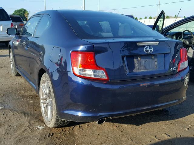 JTKJF5C75B3006993 - 2011 TOYOTA SCION TC 蓝色 照片 3