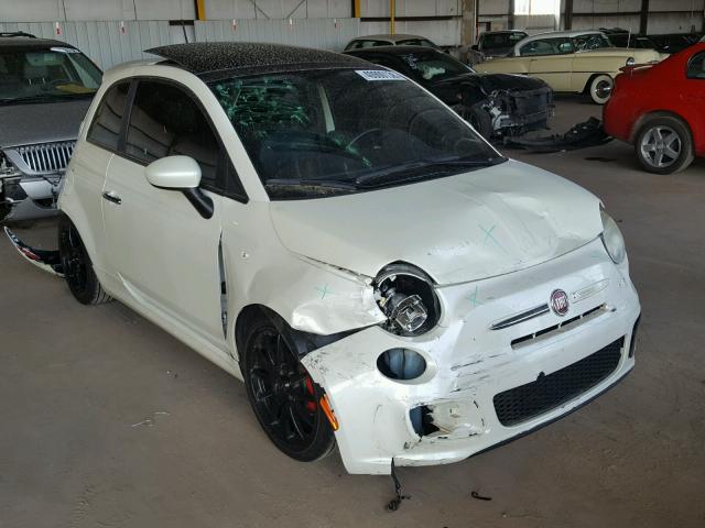 3C3CFFBR5CT173955 - 2012 FIAT 500 SPORT WHITE photo 1