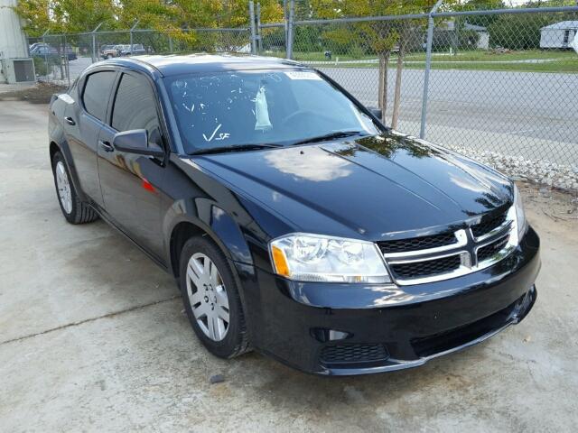 1C3CDZAB3EN215246 - 2014 DODGE AVENGER BLACK photo 1