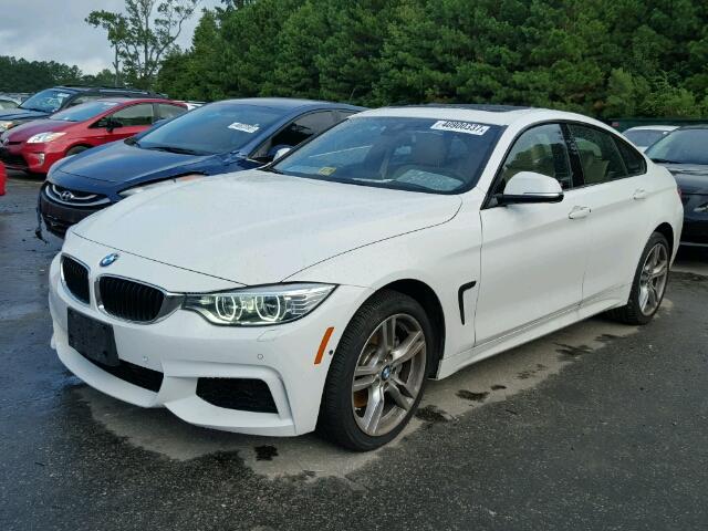 WBA4B3C57FGV48319 - 2015 BMW 435 XI WHITE photo 2