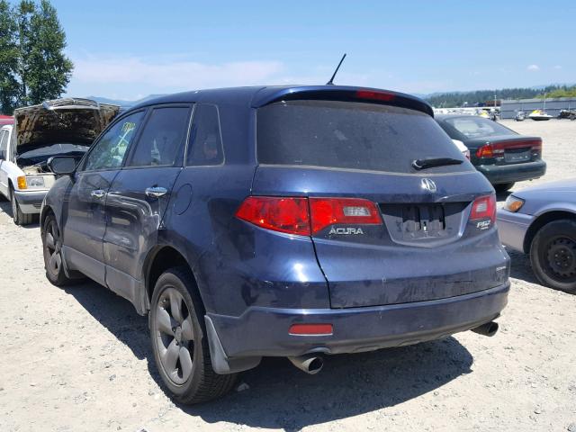 5J8TB18517A022785 - 2007 ACURA RDX TECHNO BLUE photo 3