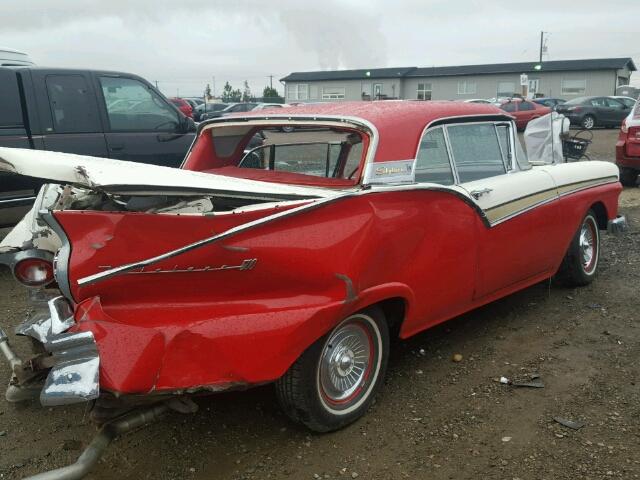 D7RW197004 - 1957 FORD FAIRMONT RED photo 4