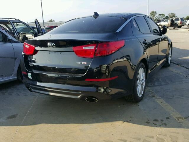 5XXGN4A75EG273265 - 2014 KIA OPTIMA BLACK photo 4