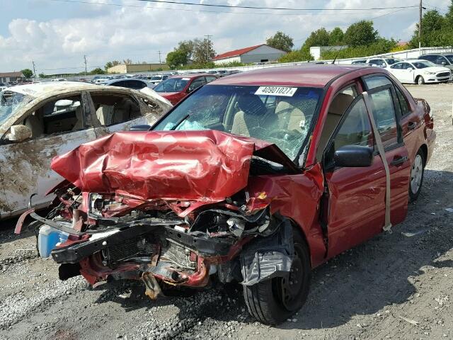 JA3AJ26E73U115092 - 2003 MITSUBISHI LANCER ES RED photo 2