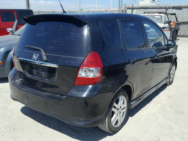 JHMGD386X7S021903 - 2007 HONDA FIT S 黑色 照片 4