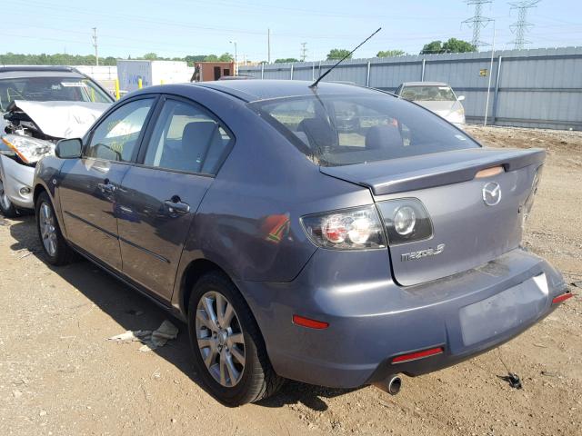 JM1BK32F871759716 - 2007 MAZDA 3 I GRAY photo 3