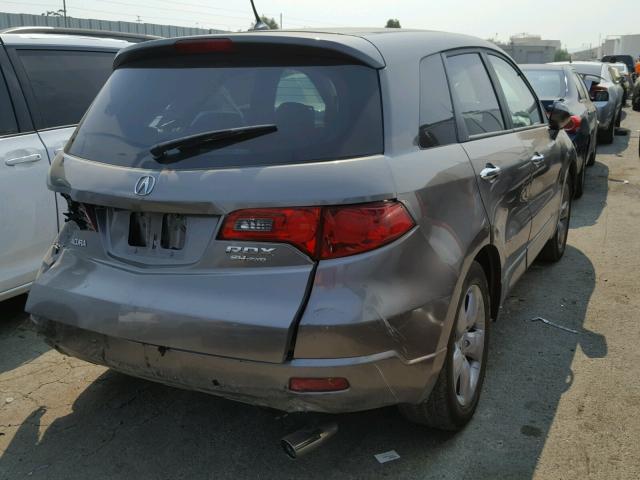 5J8TB18567A016514 - 2007 ACURA RDX TECHNO BEIGE photo 4