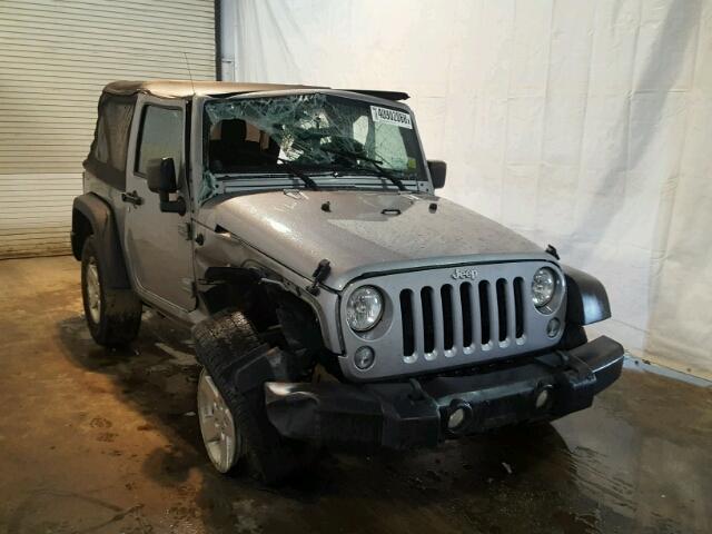 1C4AJWAG2EL190874 - 2014 JEEP WRANGLER S SILVER photo 1