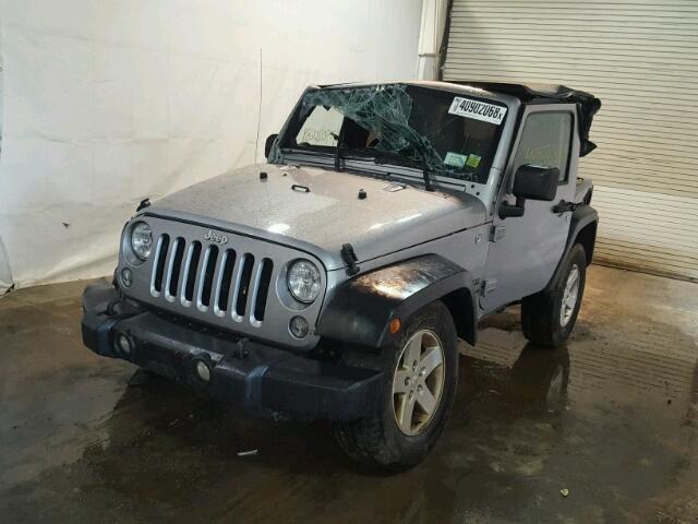 1C4AJWAG2EL190874 - 2014 JEEP WRANGLER S SILVER photo 2