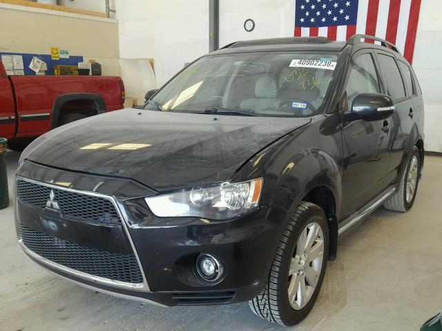 JA4AS3AW2BU033736 - 2011 MITSUBISHI OUTLANDER BLACK photo 2