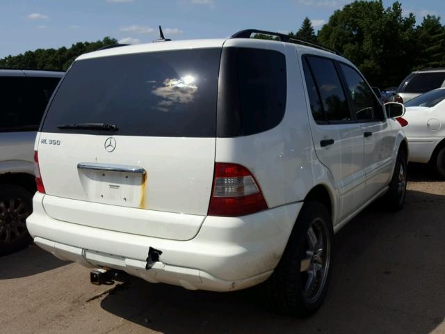 4JGAB57E55A530832 - 2005 MERCEDES-BENZ ML 350 WHITE photo 4