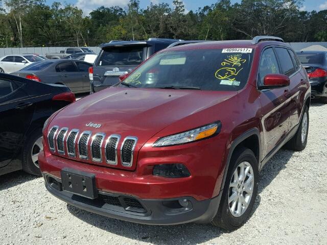 1C4PJMCB8GW181761 - 2016 JEEP CHEROKEE RED photo 2