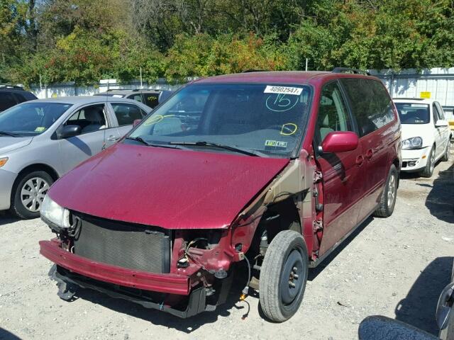 5FNRL18652B044402 - 2002 HONDA ODYSSEY EX BURGUNDY photo 2