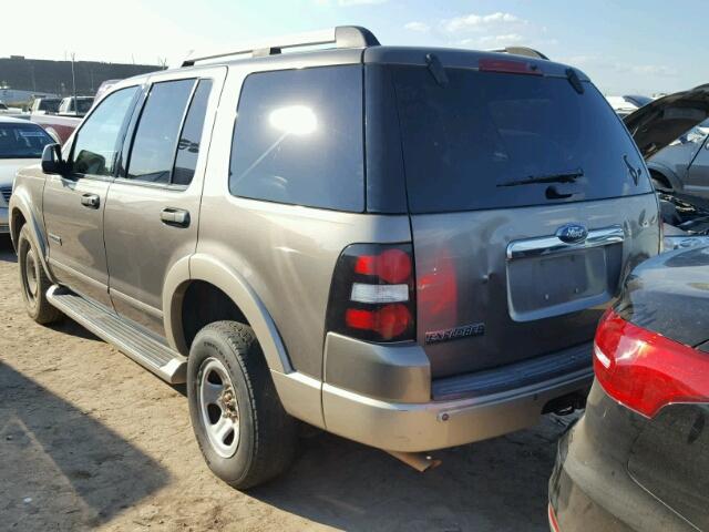 1FMEU64E36UB65184 - 2006 FORD EXPLORER GRAY photo 3