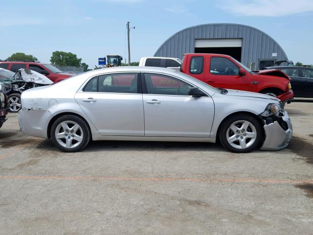 1G1ZB5E16BF275624 - 2011 CHEVROLET MALIBU LS ვერცხლისფერი ფოტო 9